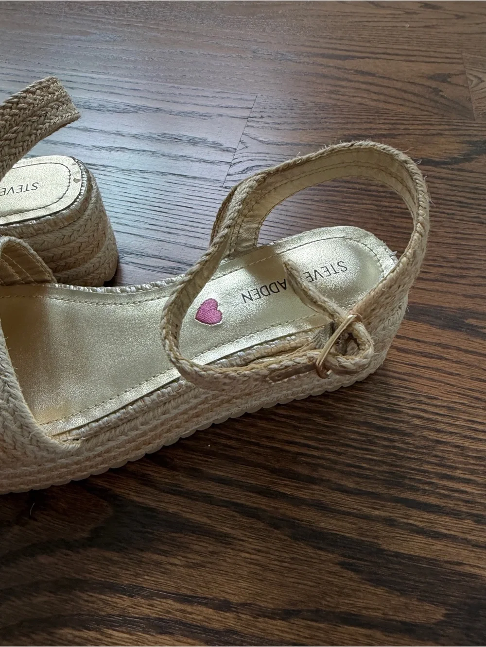 Steve Madden Beige Espadrille Platform Sandals for Kids
